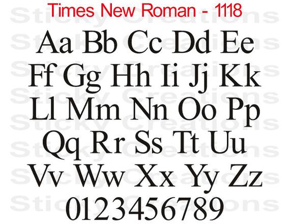 times roman normal font